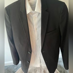 Boys size 14 black suit jacket and shirt